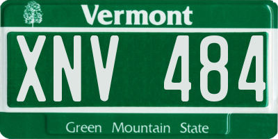 VT license plate XNV484