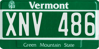 VT license plate XNV486