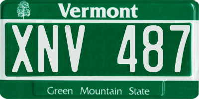 VT license plate XNV487