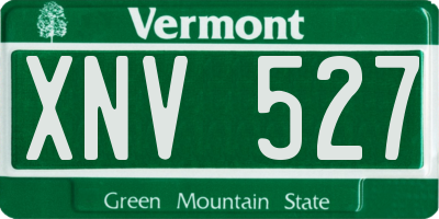 VT license plate XNV527