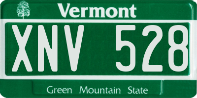 VT license plate XNV528