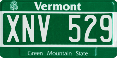 VT license plate XNV529
