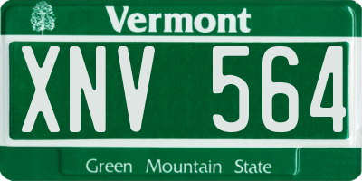 VT license plate XNV564