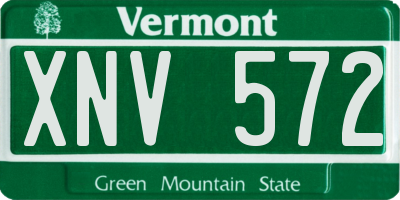 VT license plate XNV572