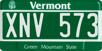 VT license plate XNV573
