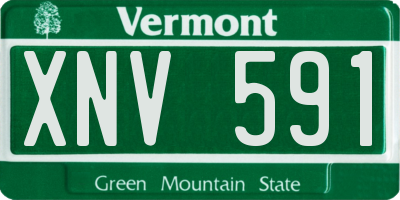 VT license plate XNV591
