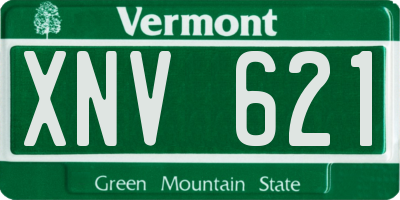 VT license plate XNV621
