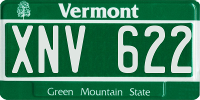 VT license plate XNV622