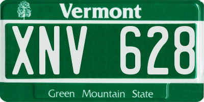 VT license plate XNV628