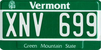 VT license plate XNV699