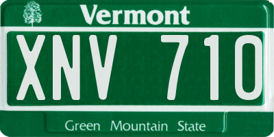 VT license plate XNV710