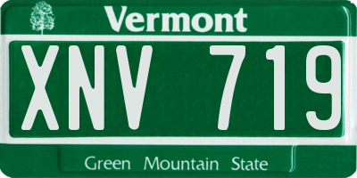VT license plate XNV719