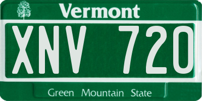 VT license plate XNV720
