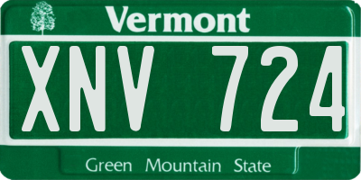 VT license plate XNV724