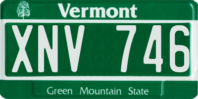 VT license plate XNV746