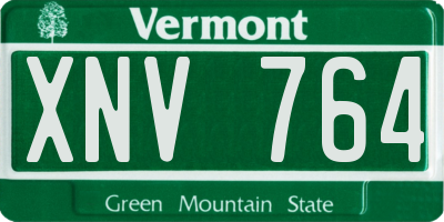 VT license plate XNV764