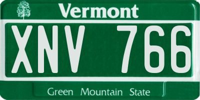 VT license plate XNV766
