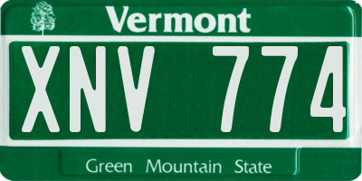 VT license plate XNV774
