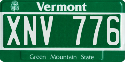 VT license plate XNV776