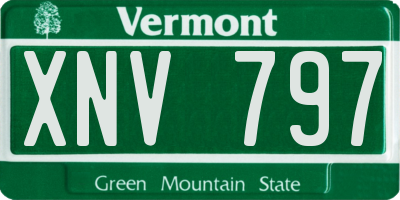 VT license plate XNV797