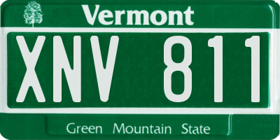 VT license plate XNV811