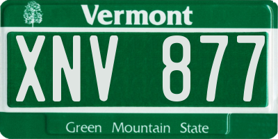 VT license plate XNV877