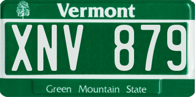 VT license plate XNV879