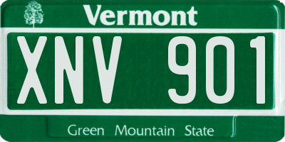 VT license plate XNV901