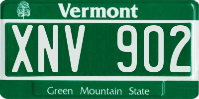 VT license plate XNV902
