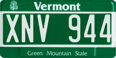 VT license plate XNV944