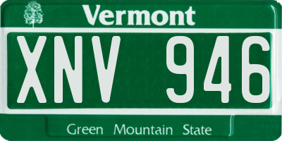 VT license plate XNV946