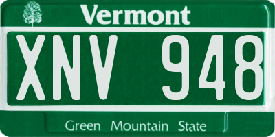 VT license plate XNV948