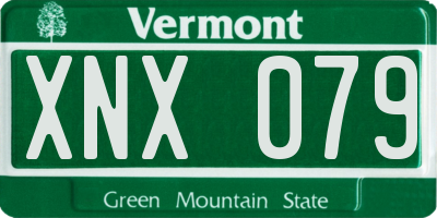 VT license plate XNX079