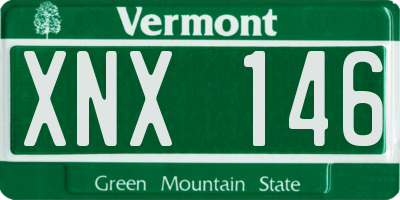 VT license plate XNX146