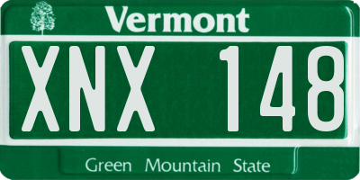 VT license plate XNX148