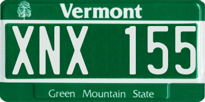 VT license plate XNX155