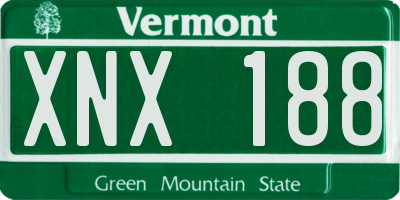 VT license plate XNX188