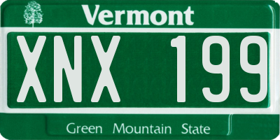 VT license plate XNX199