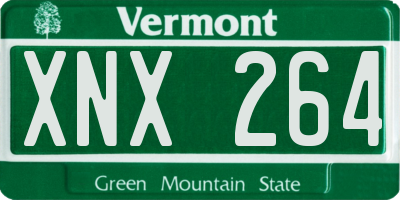 VT license plate XNX264