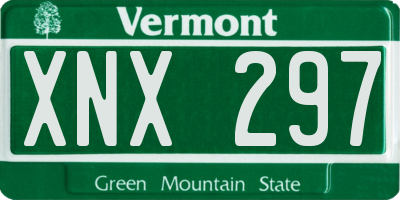 VT license plate XNX297