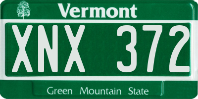 VT license plate XNX372