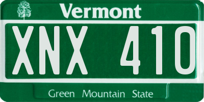VT license plate XNX410