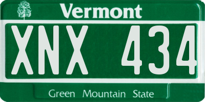 VT license plate XNX434
