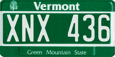 VT license plate XNX436