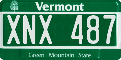 VT license plate XNX487