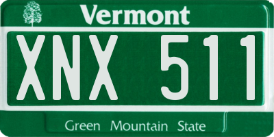 VT license plate XNX511
