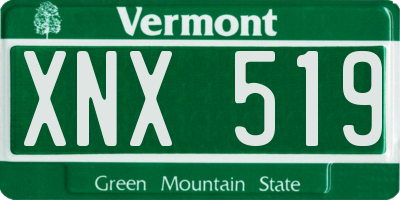 VT license plate XNX519