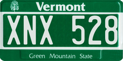 VT license plate XNX528
