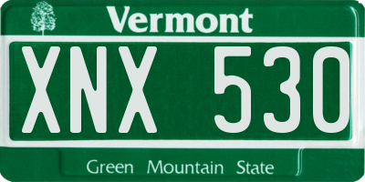 VT license plate XNX530