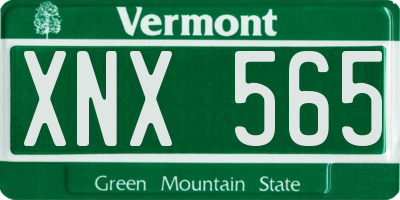 VT license plate XNX565